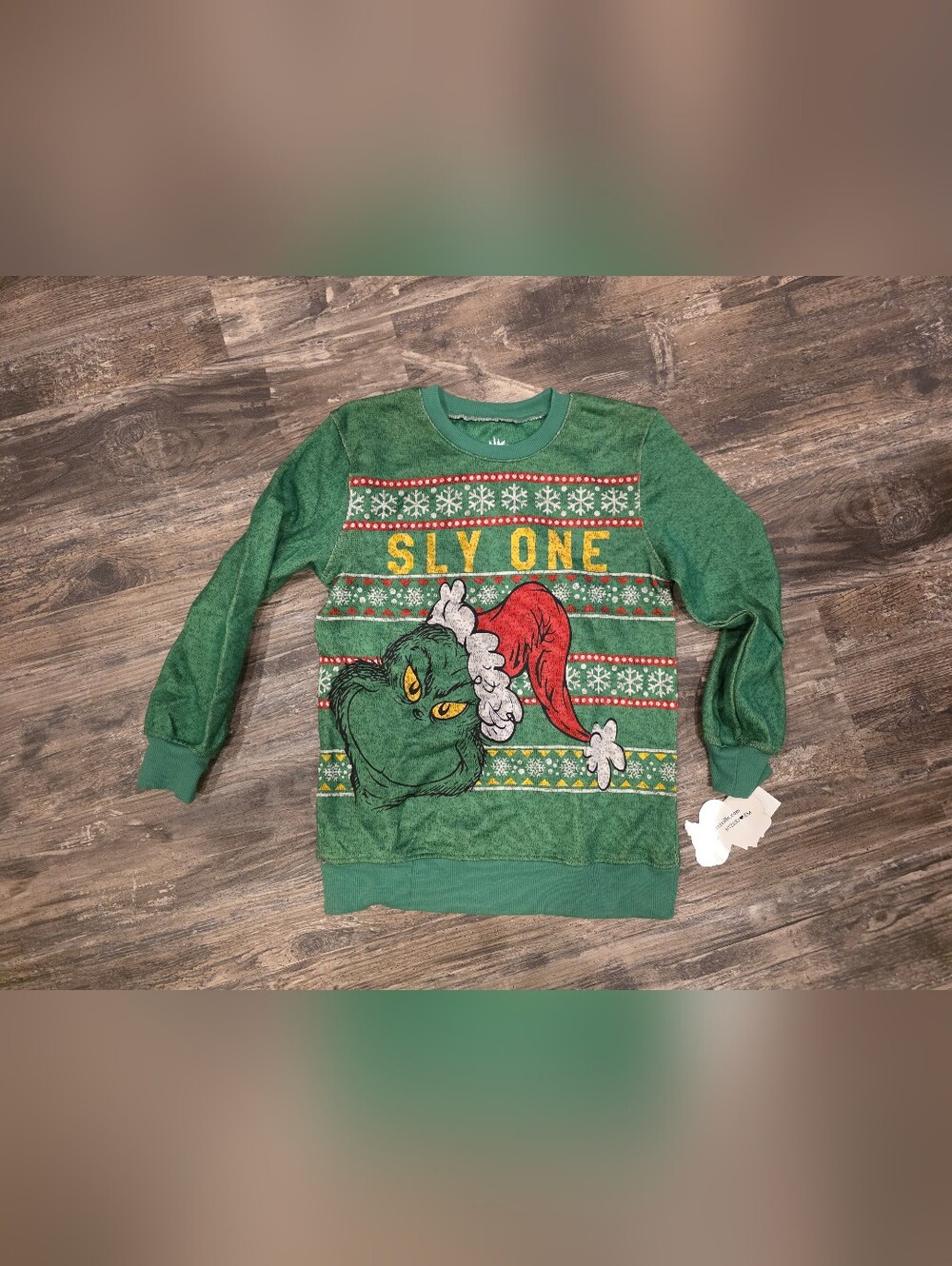 Sly One Green Grinch Holiday Sweatshirt